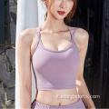 Women Sexy Fitness Yoga Athletic Sport Top reggiseno